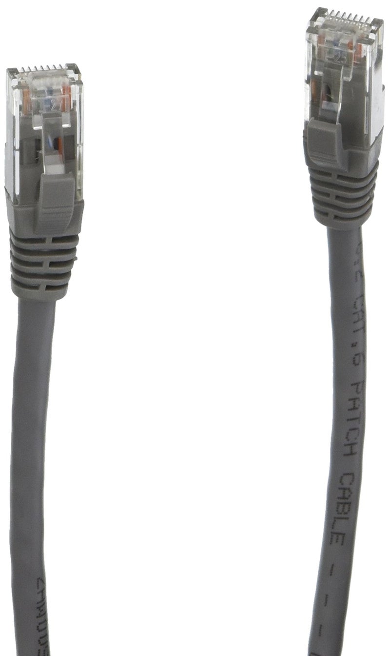 C2G Legrand Cat6 Ethernet Cable, Snagless Unshielded Cat6 Patch Cable, Gray Network Patch Cable, 12 Foot Snagless UTP Ethernet Cable, 1 Count, C2G 03970 - Image 2